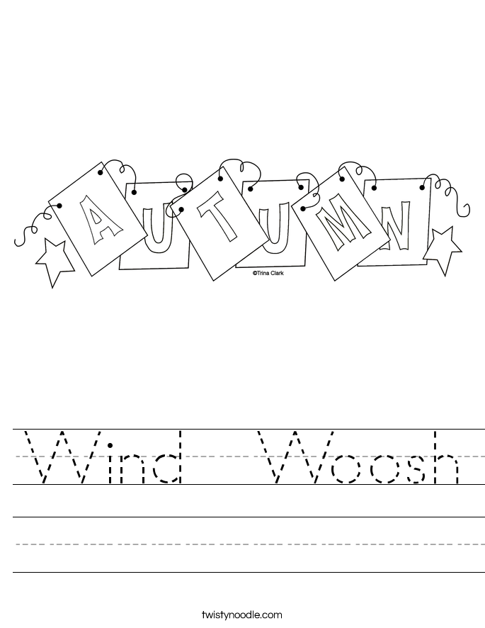 Wind  Woosh Worksheet