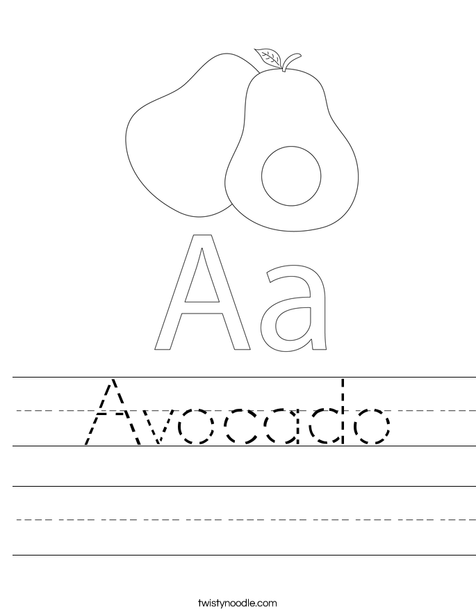 Avocado Worksheet