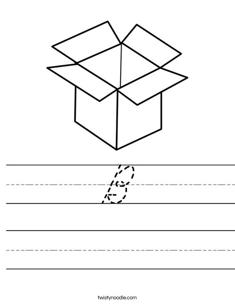B is for Box Worksheet