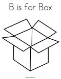B is for BoxColoring Page