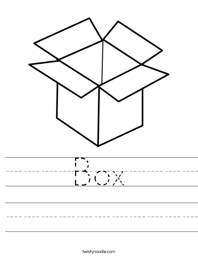 Box Worksheet Twisty Noodle Box Worksheet Twisty Noodle