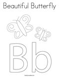 Beautiful Butterfly Coloring Page
