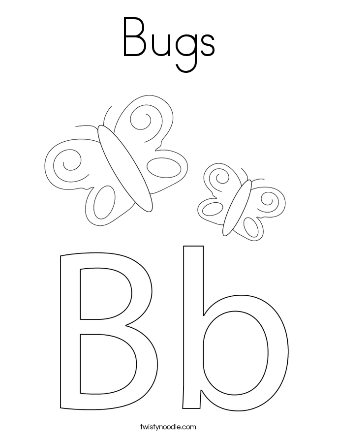 Bugs Coloring Page