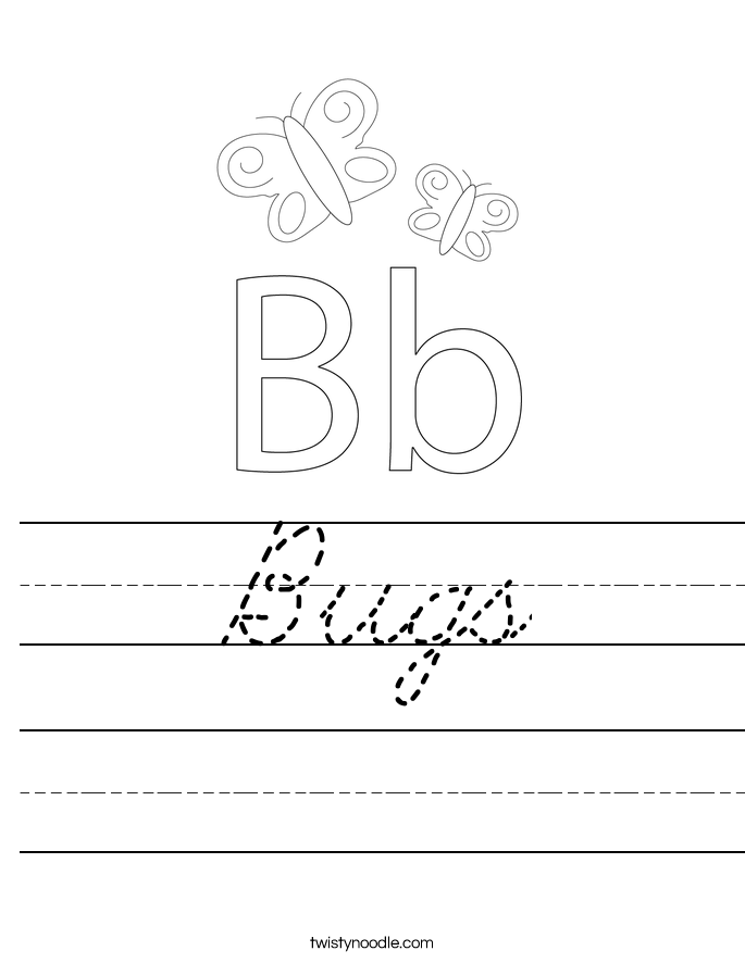Bugs Worksheet