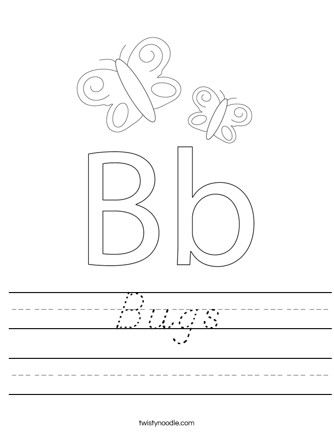 Bugs Worksheet