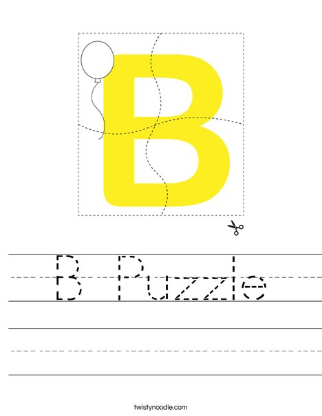 B Puzzle Worksheet