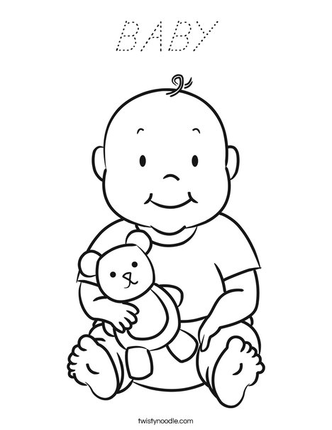Baby 1 Coloring Page