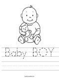 Baby BOY Worksheet