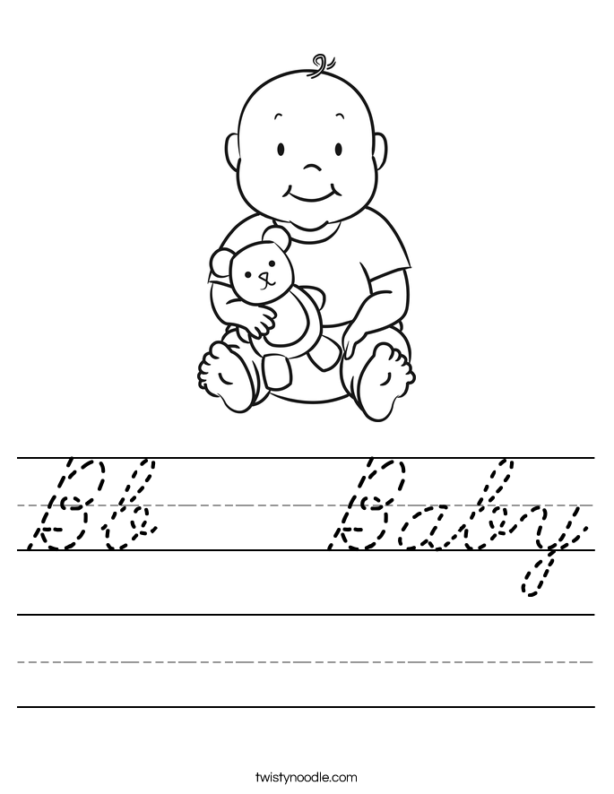 Bb   Baby Worksheet