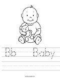 Bb   Baby Worksheet