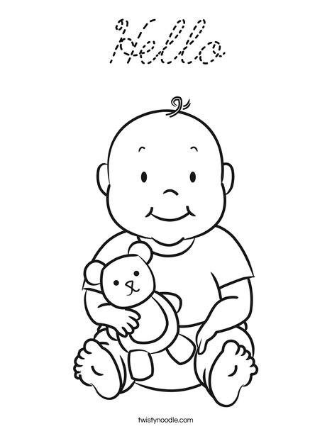 Baby 1 Coloring Page