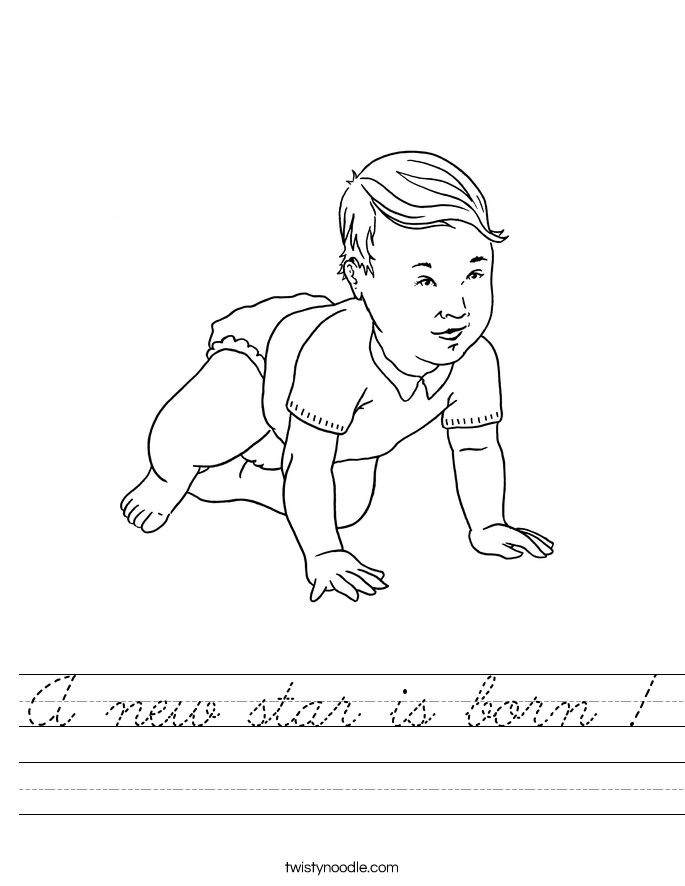 A new star is born ! Worksheet