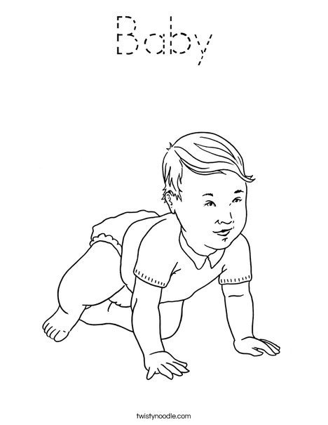 Welcome Baby Coloring Page