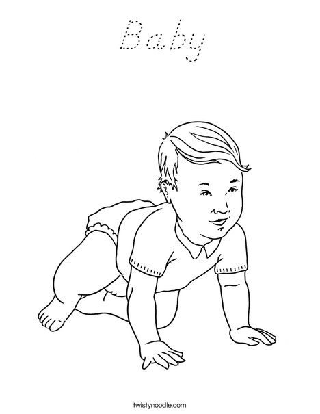 Welcome Baby Coloring Page
