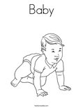 Baby Coloring Page