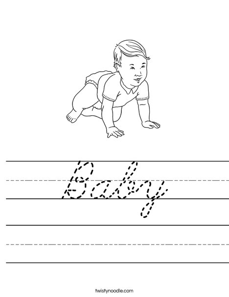 Welcome Baby Worksheet