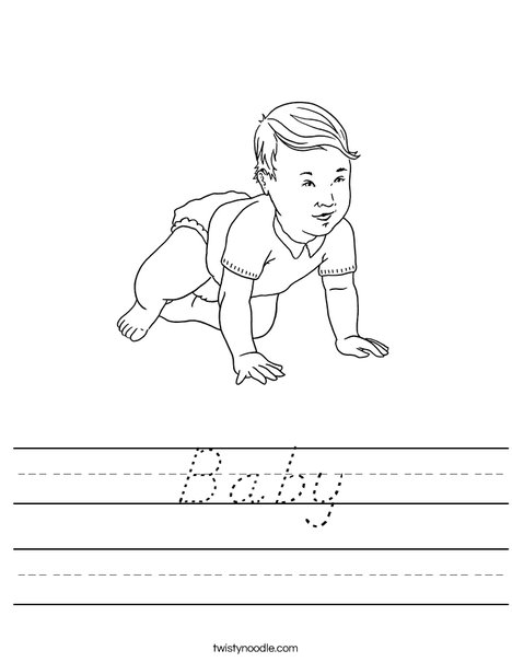Welcome Baby Worksheet