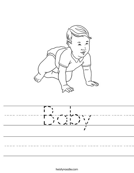 Welcome Baby Worksheet