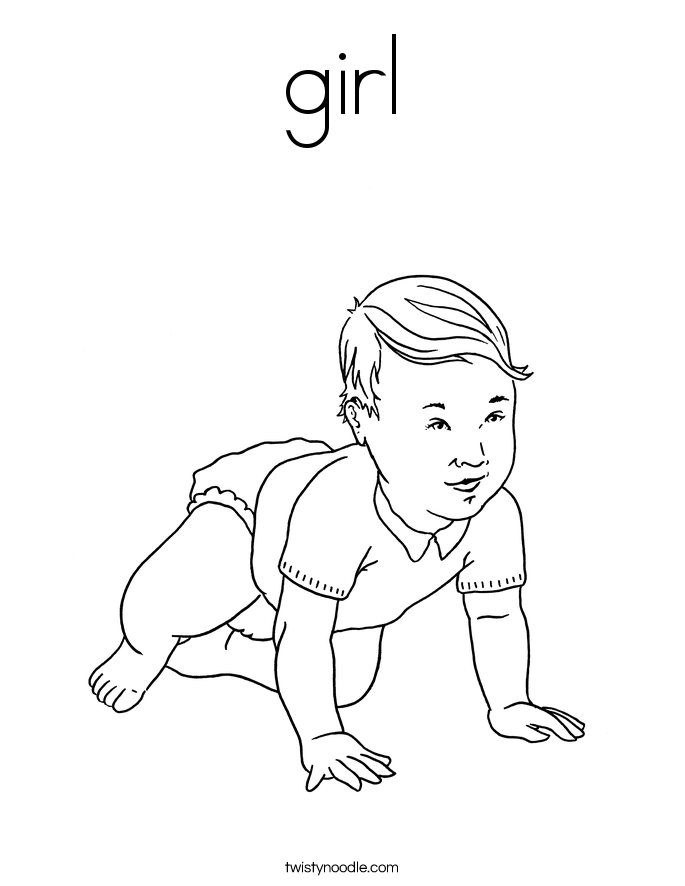 girl Coloring Page