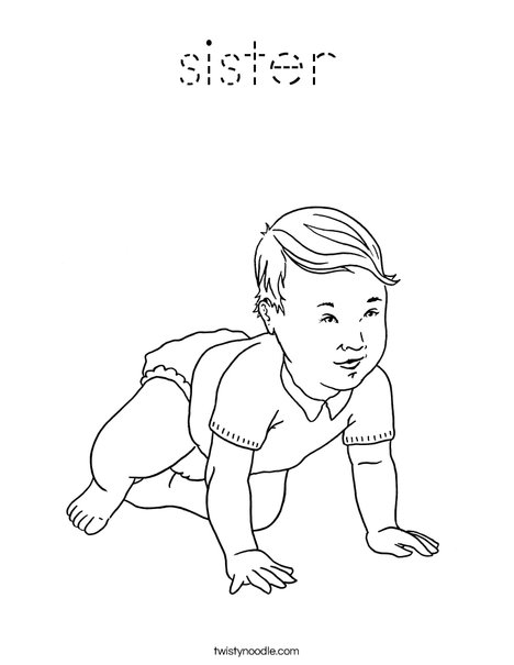 Welcome Baby Coloring Page