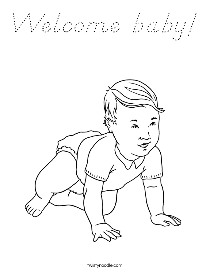 Welcome baby! Coloring Page