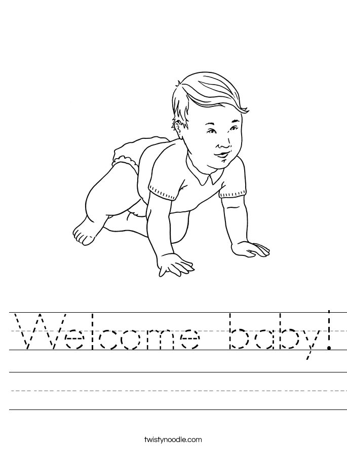 Welcome baby! Worksheet