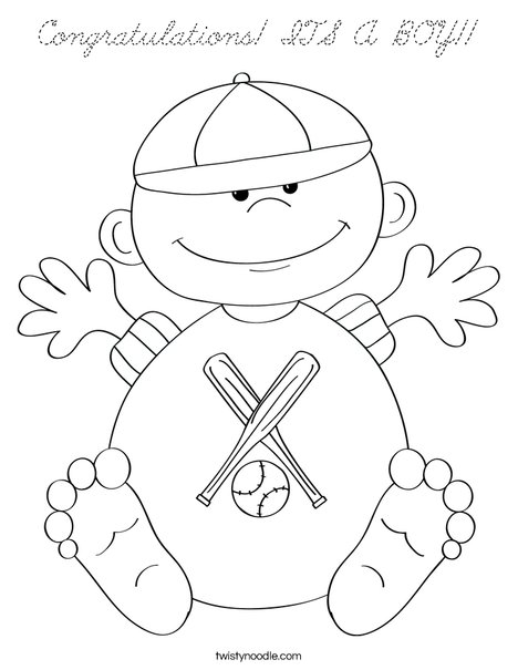 Baby 4 Coloring Page