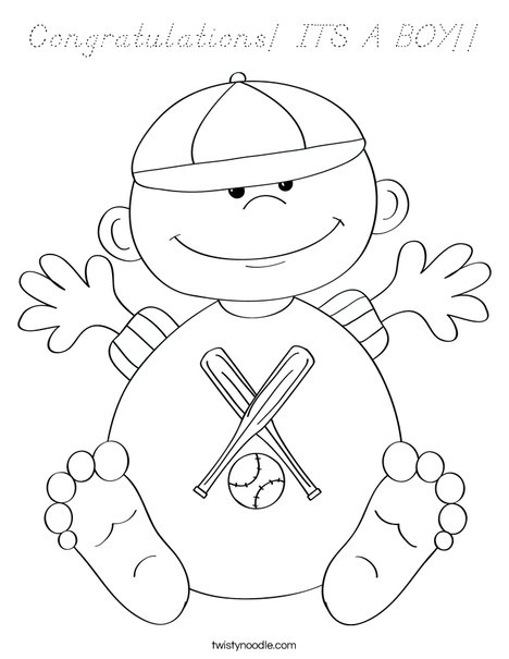 Baby 4 Coloring Page