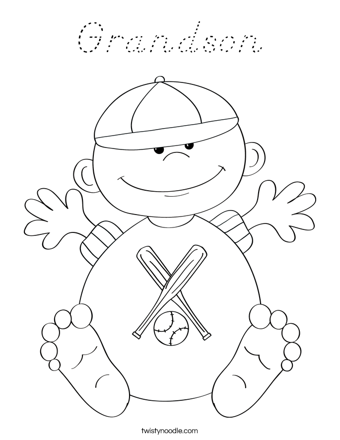 Grandson Coloring Page