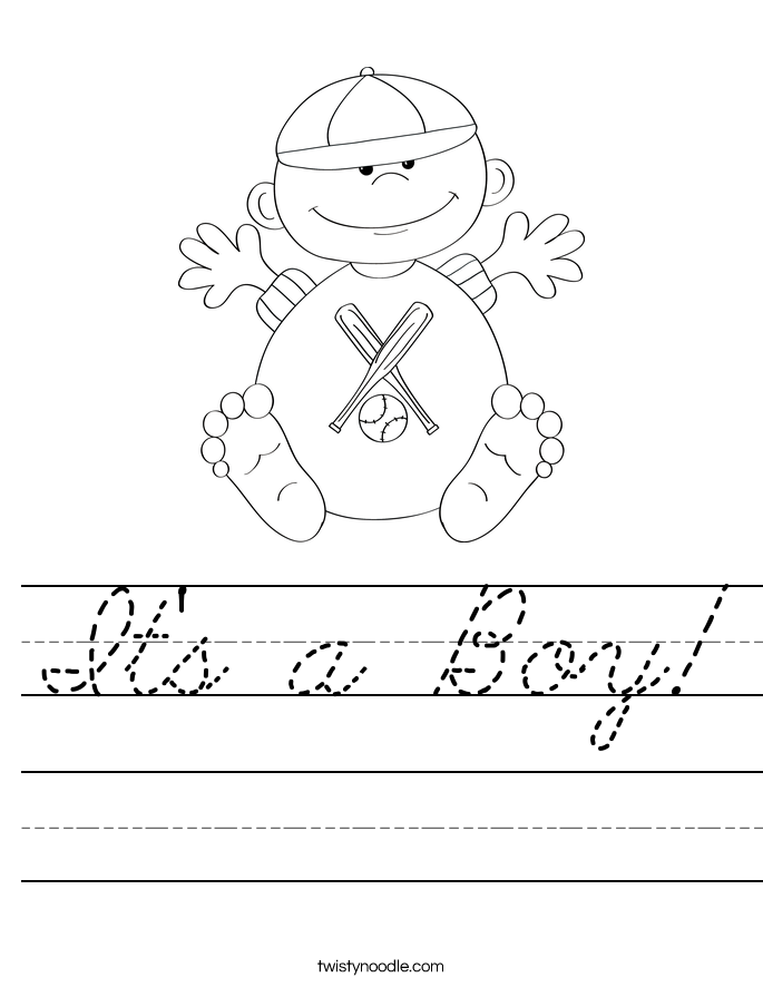 It's a Boy! Worksheet