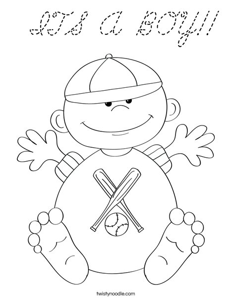 Baby 4 Coloring Page