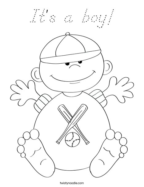 Baby 4 Coloring Page