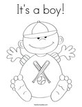 It's a boy! Coloring Page
