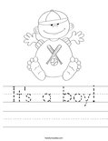 It's a boy! Worksheet