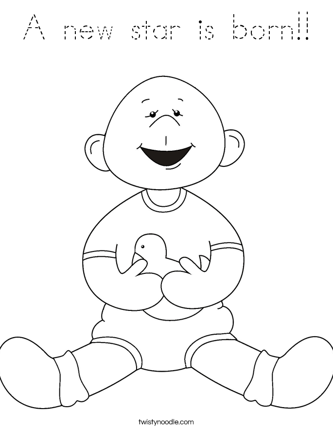 A new star is born!! Coloring Page