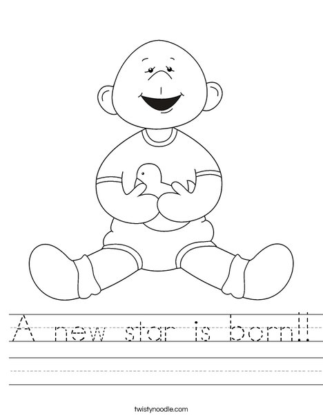 A new star is born Worksheet - Twisty Noodle