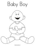 Baby BoyColoring Page