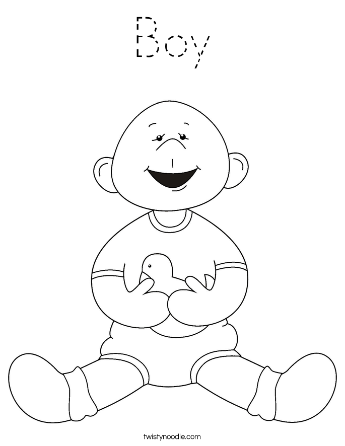Boy Coloring Page