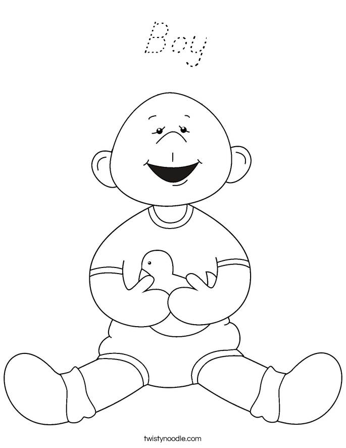 Boy Coloring Page