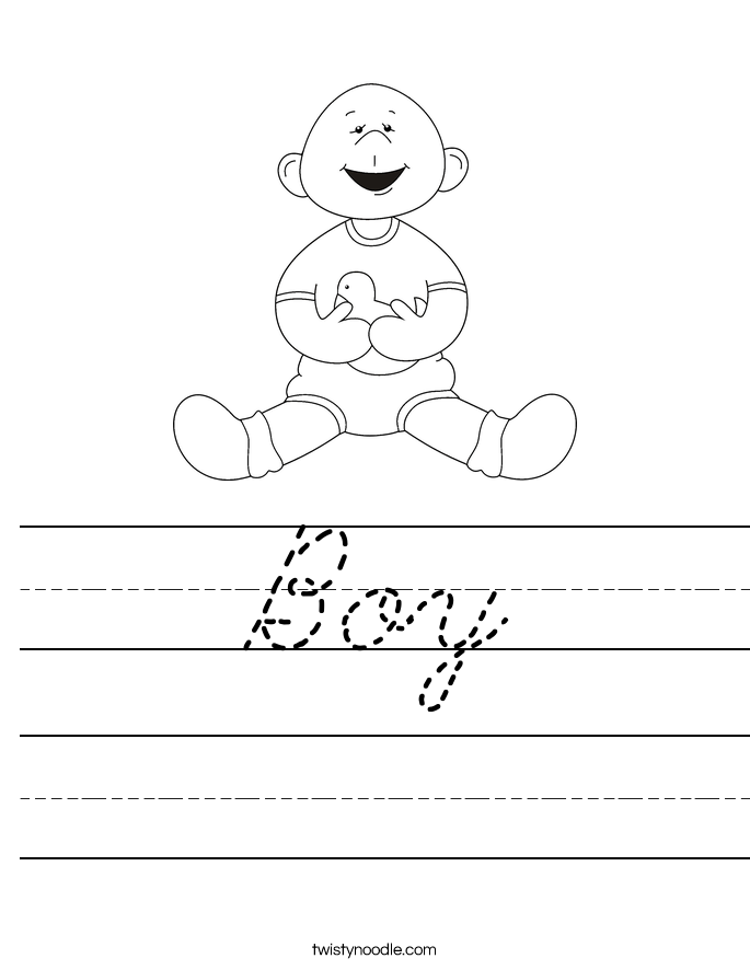 Boy Worksheet