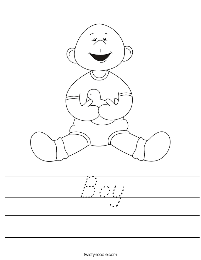 Boy Worksheet