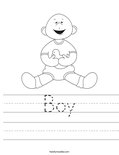 Boy Worksheet