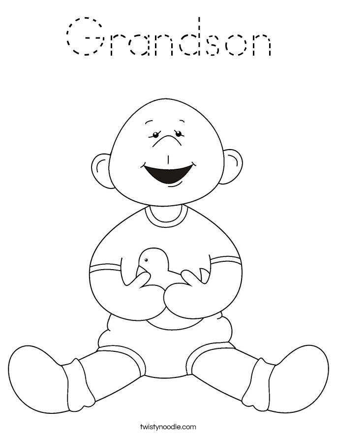 Grandson Coloring Page