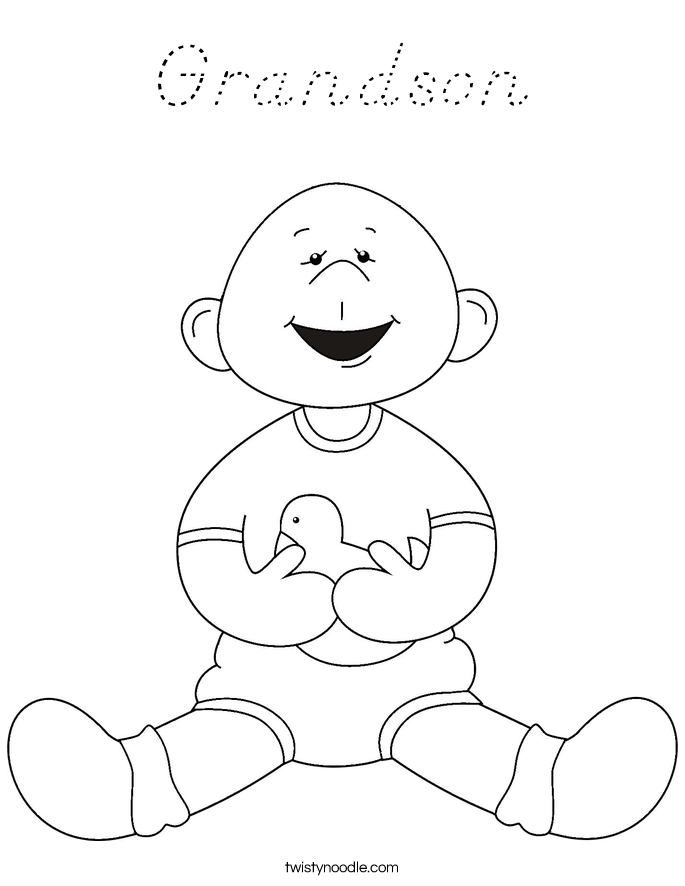 Grandson Coloring Page