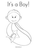 It's a Boy! Coloring Page