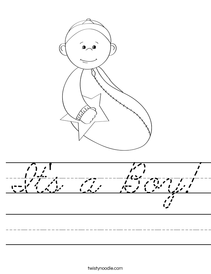 It's a Boy! Worksheet