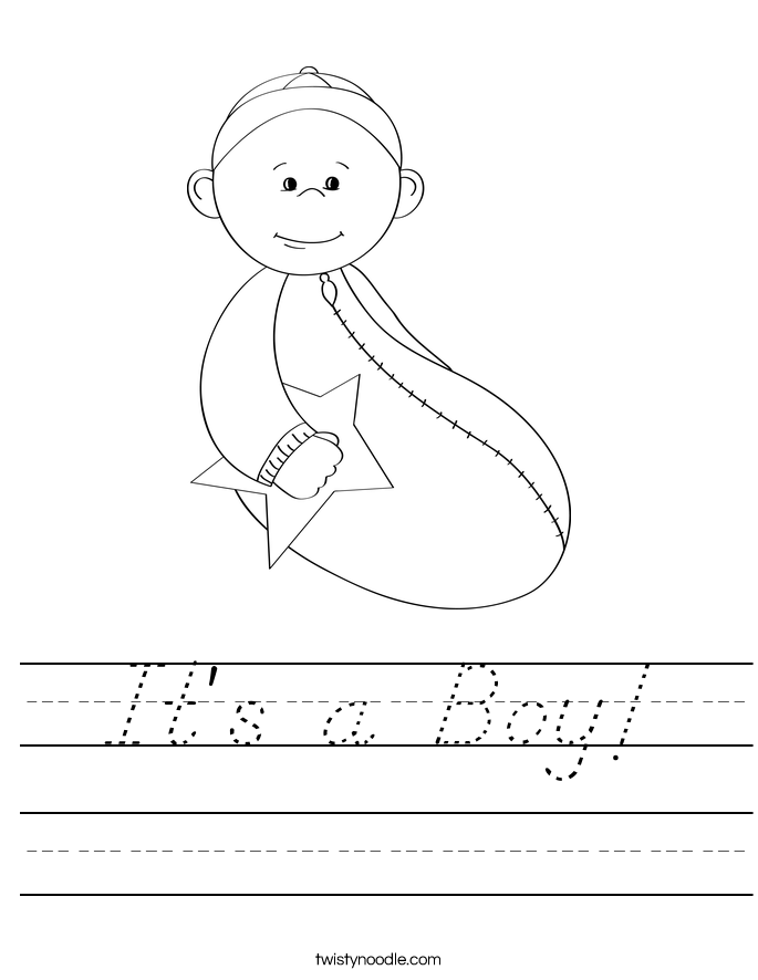 It's a Boy! Worksheet