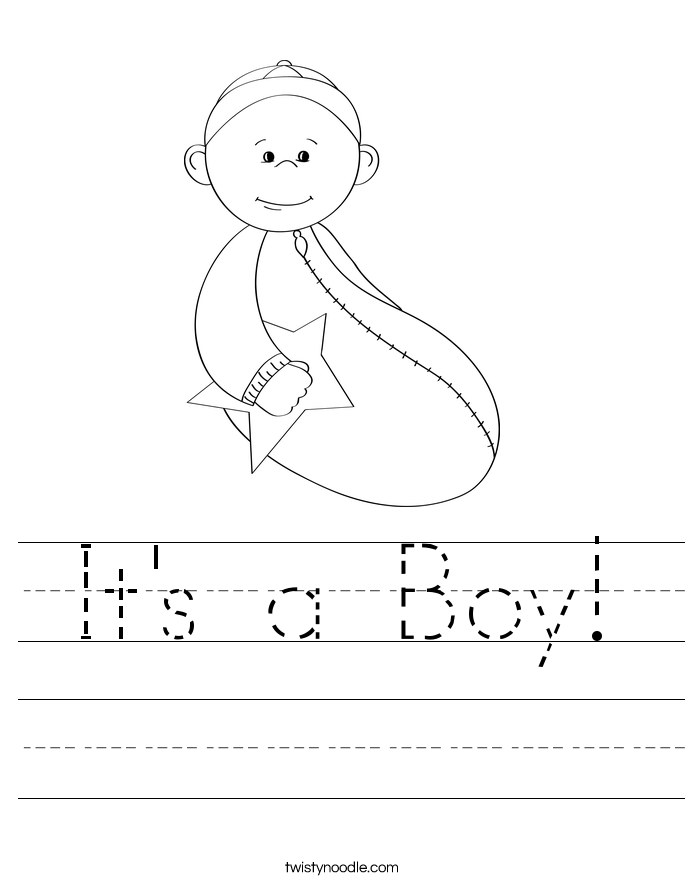 It's a Boy! Worksheet