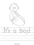 It's a boy! Worksheet