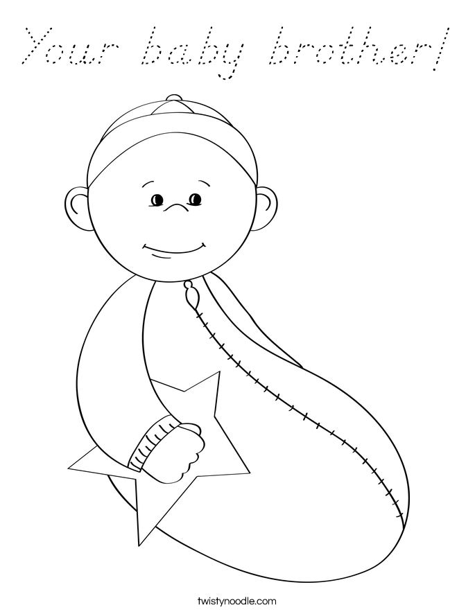 Your baby brother! Coloring Page